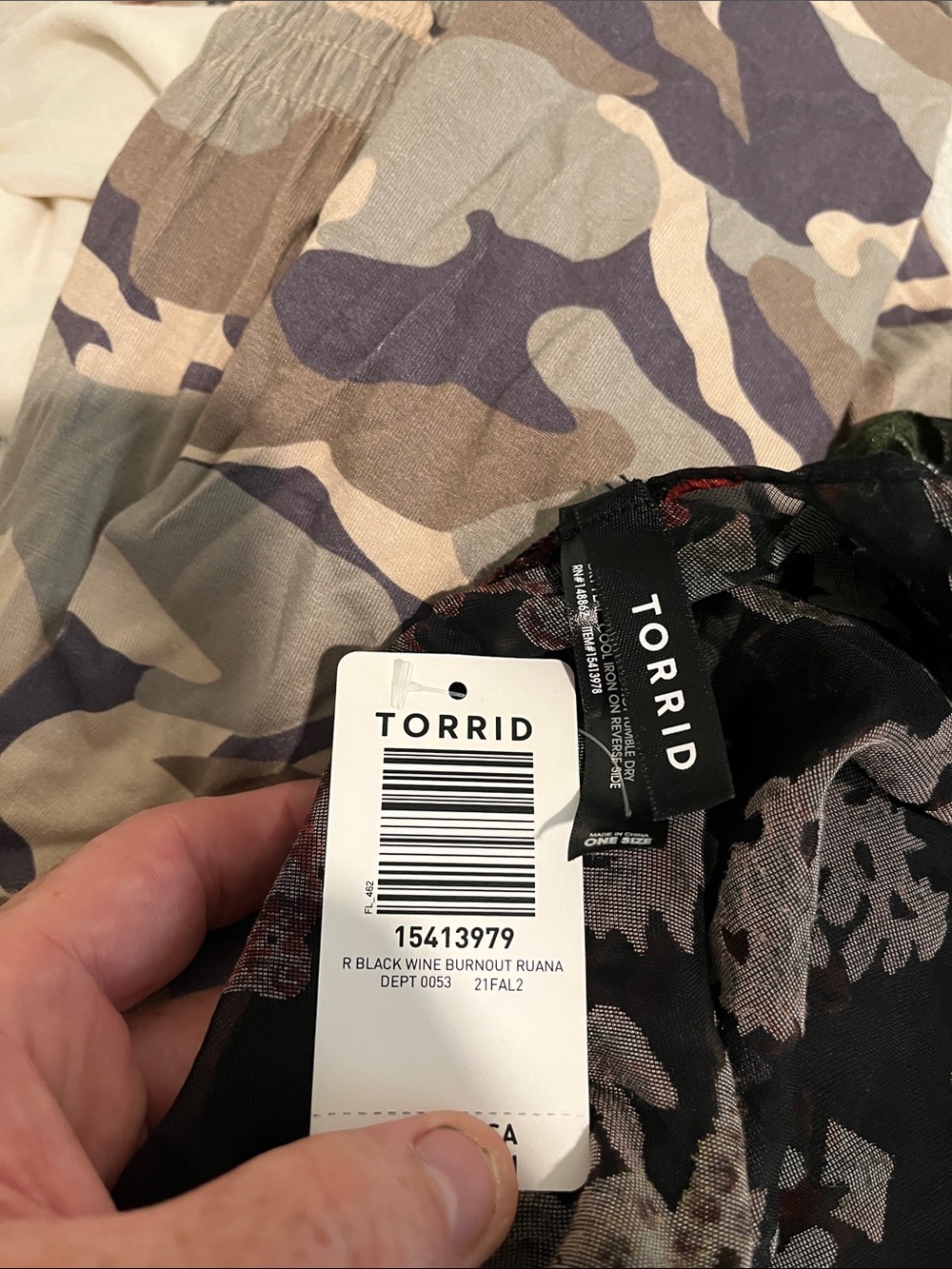 Torrid Multicolor Burnout Design Open Style Ruana Bohemian Modern Resort NWT - Picture 6 of 9